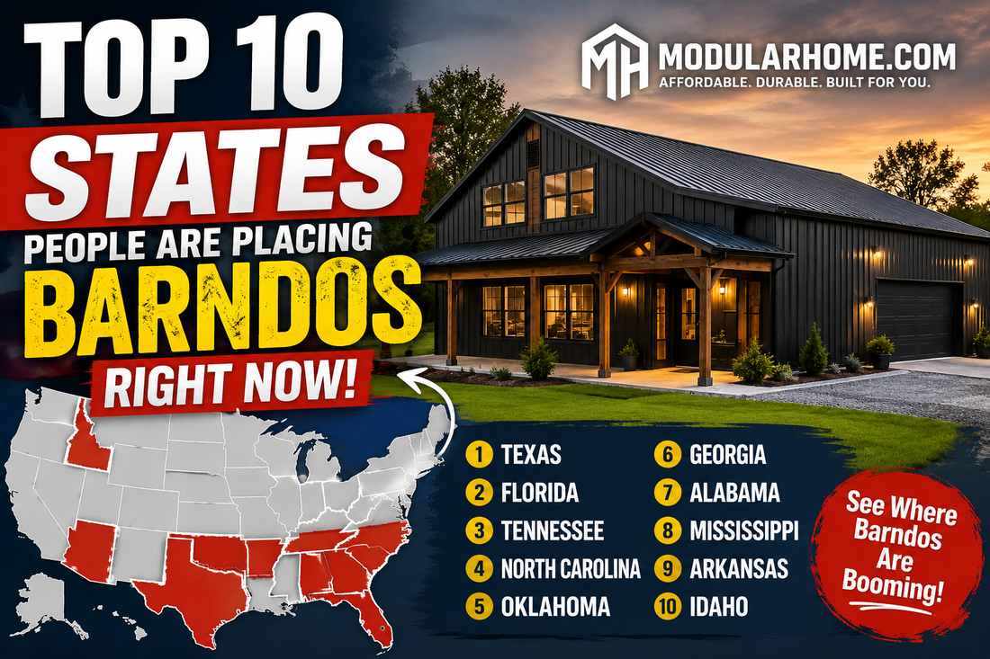 Top 10 States Where People Are Building Barndominiums Right Now — And Why the Trend Is Exploding