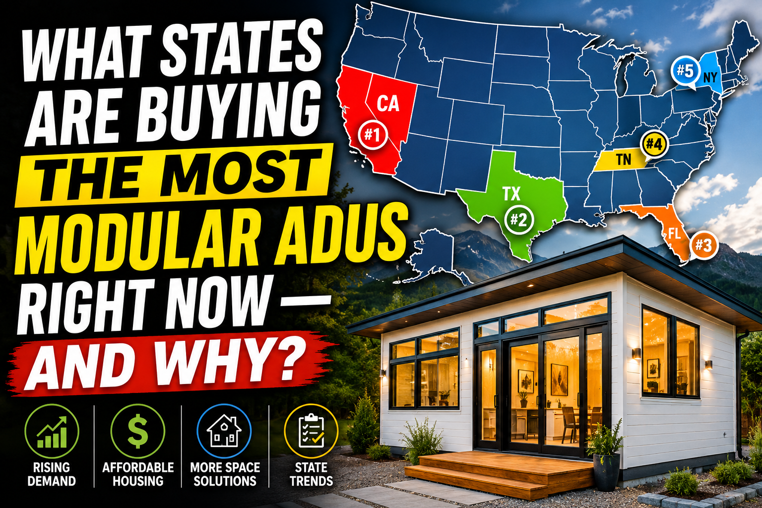 What States Are Buying the Most Modular ADUs Right Now — And Why?