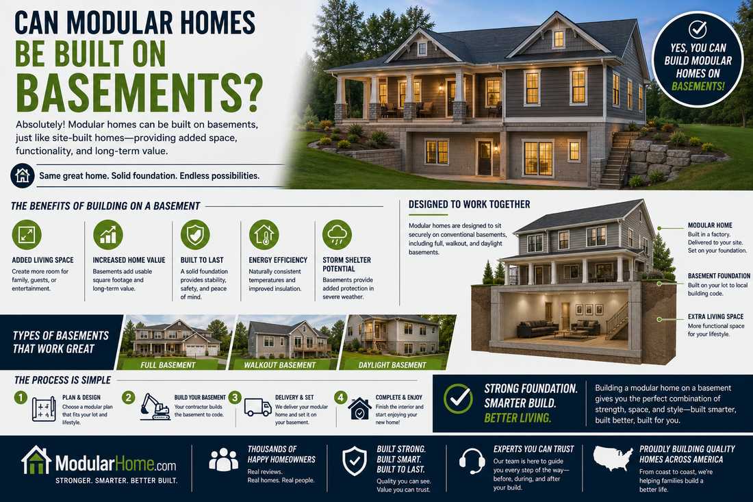 Can Modular Homes Be Built on Basements?
