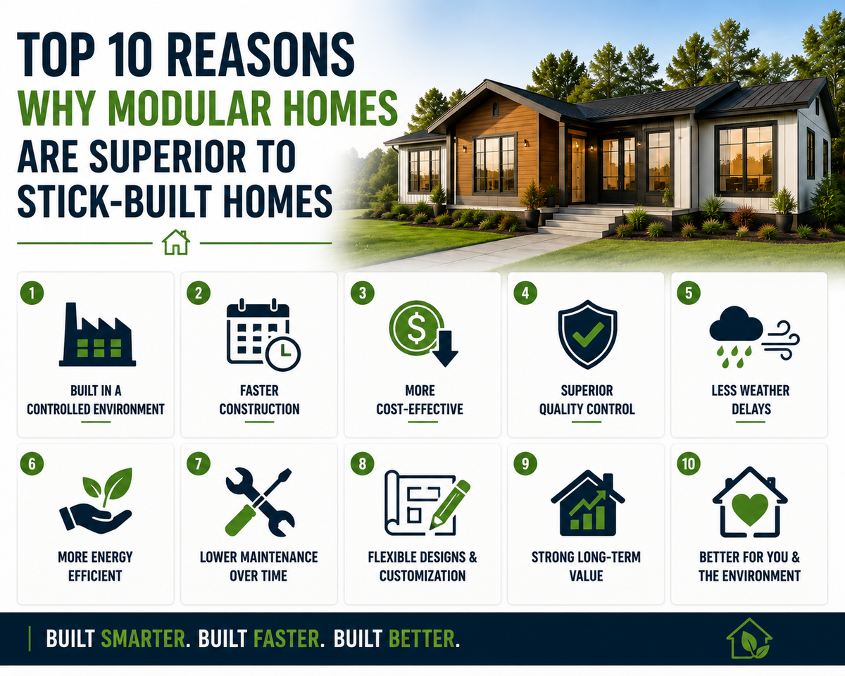 Top 10 Reasons Why Modular Homes Are Superior to Stick-Built Homes