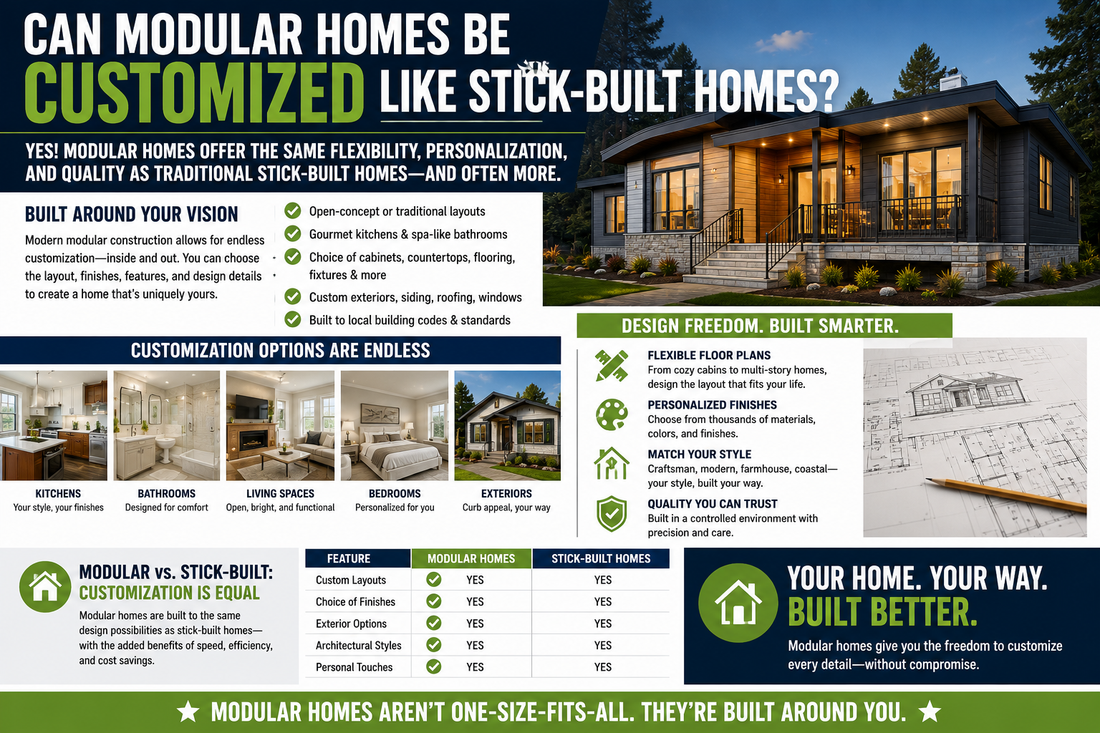 Can Modular Homes Be Customized Like Stick-Built Homes?