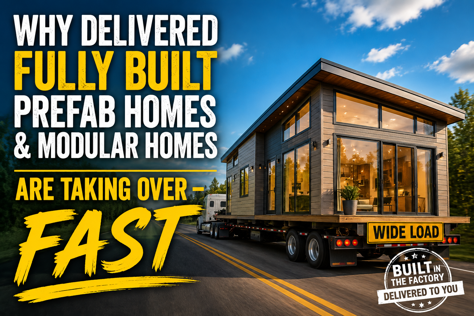 Why Delivered Fully Built Prefab Homes & Modular Homes Are Taking Over — FAST