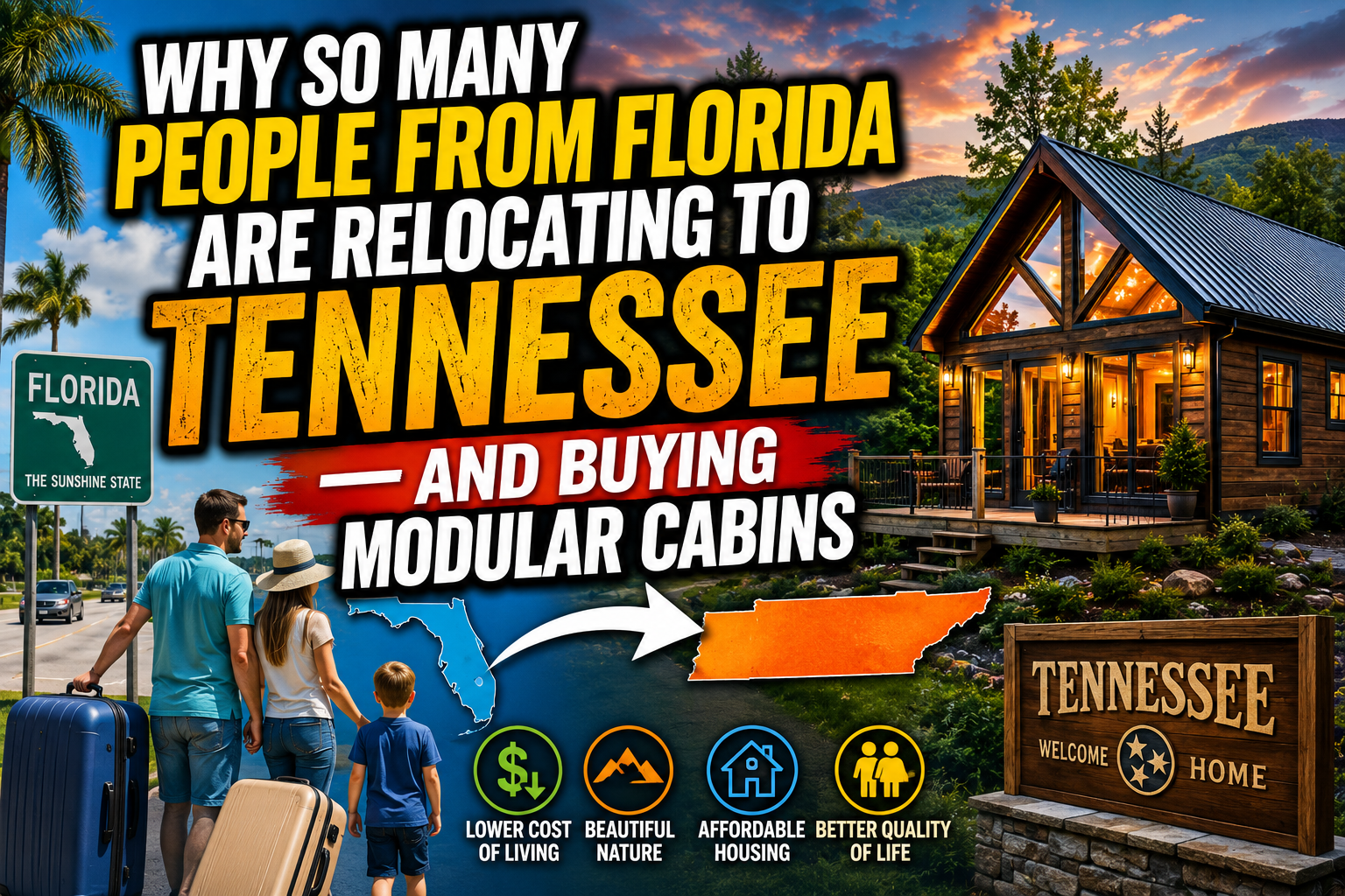 Why So Many People From Florida Are Relocating to Tennessee — And Buying Modular Cabins