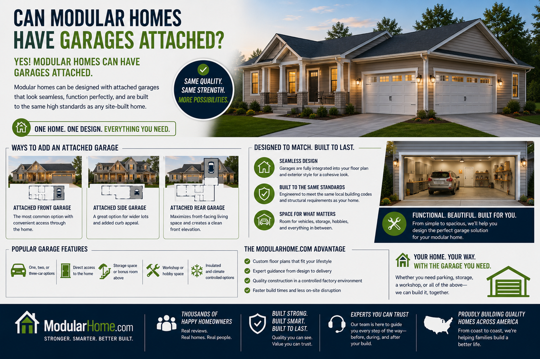 Can Modular Homes Have Garages Attached?