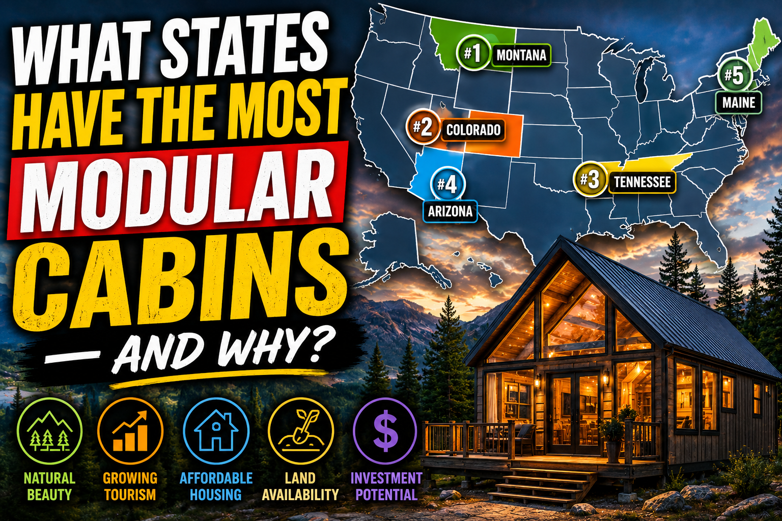 What States Have the Most Modular Cabins — And Why?