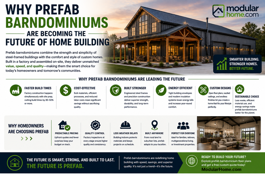 Why Prefab Barndominiums Are Becoming the Future of Home Building