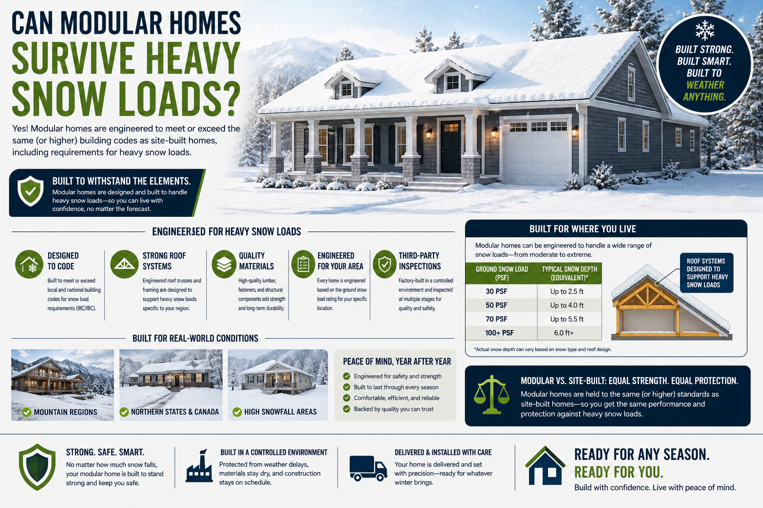Can Modular Homes Survive Heavy Snow Loads?