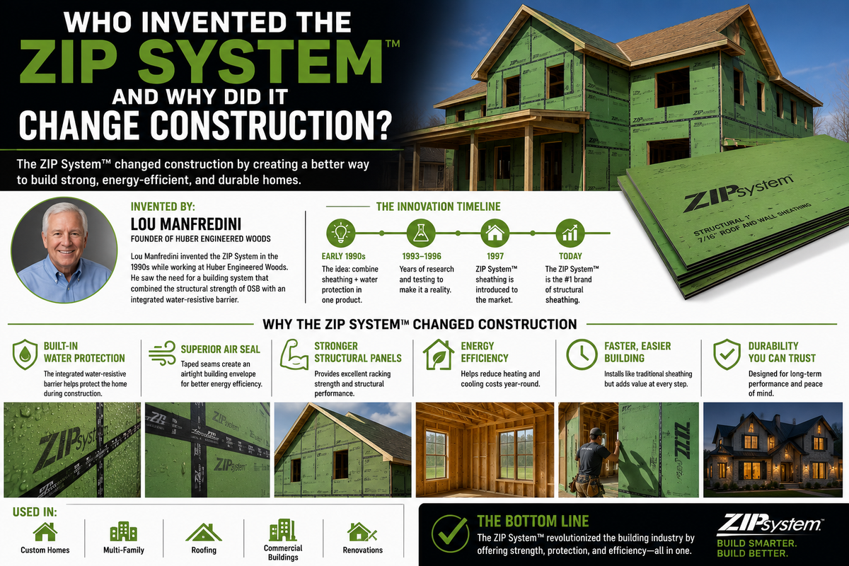 Who Invented the ZIP System and Why Did It Change Construction?