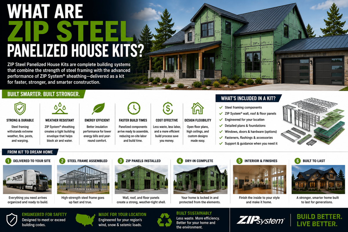 What Are ZIP Steel Panelized House Kits?