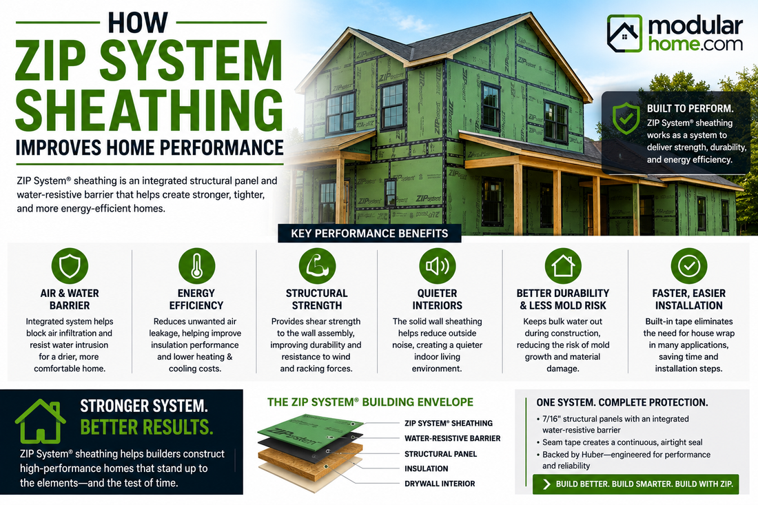 How ZIP System Sheathing Improves Home Performance