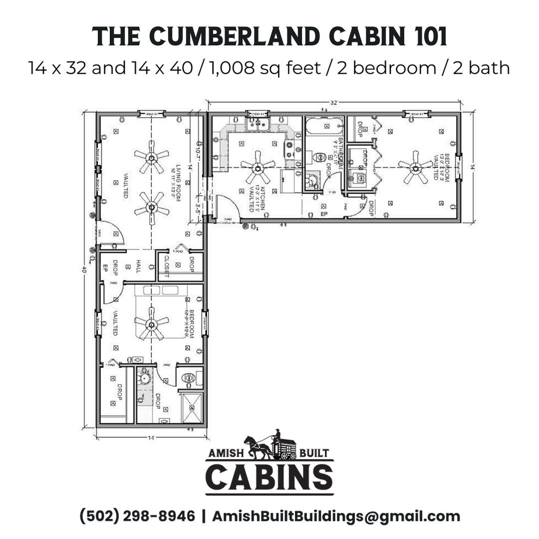 The Cumberland Crossing Cabin - ( CALIFORNIA PRICING )