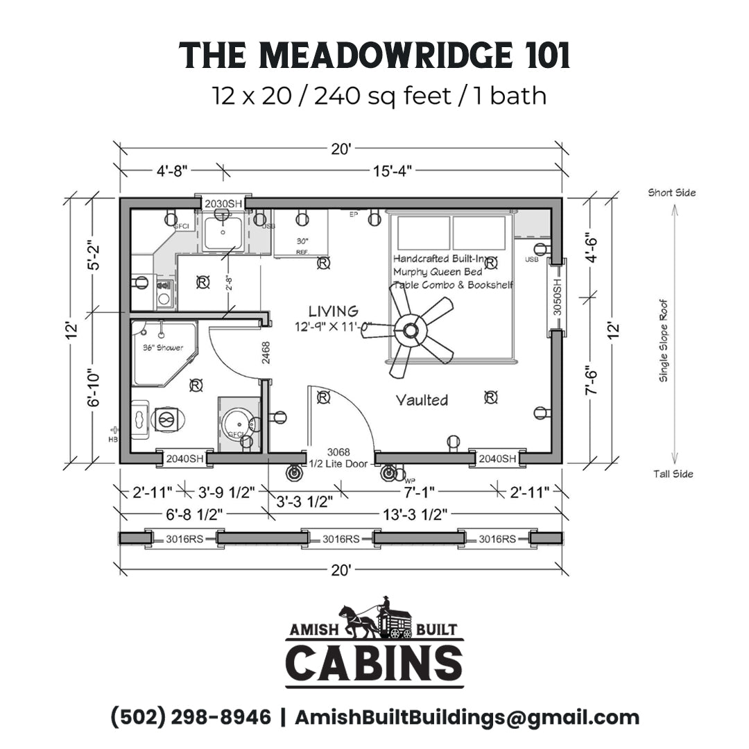 The Meadow Ridge ADU Cabin Series ( FLORIDA PRICING )