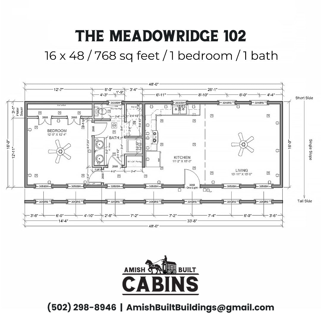 The Meadow Ridge ADU Cabin Series ( LOUISIANA PRICING )