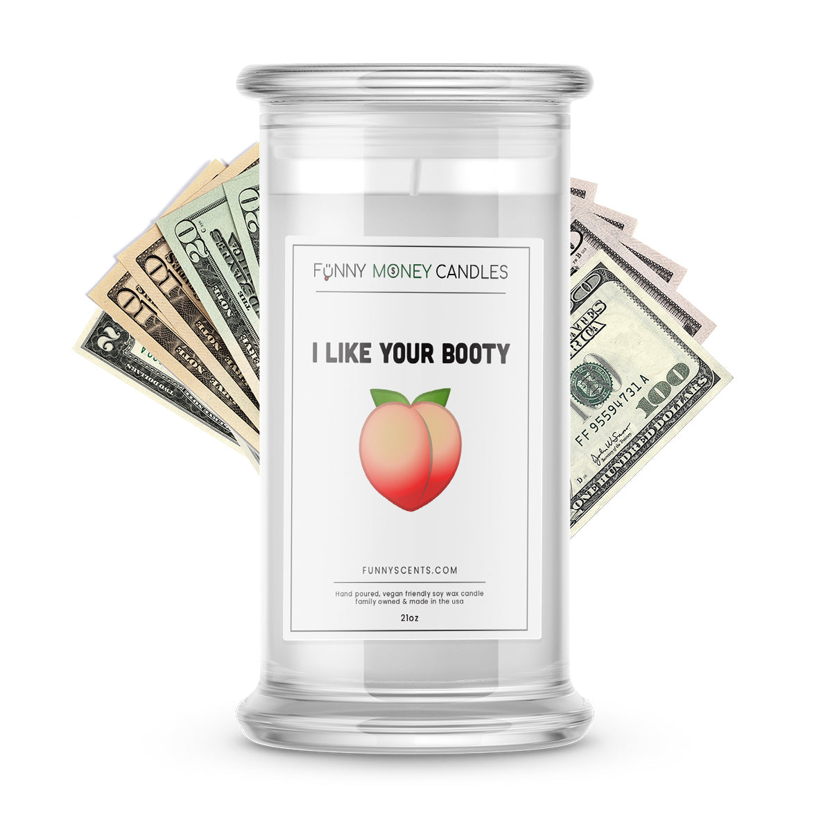 I Like Your Booty Money Funny Candles