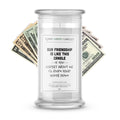 Our Friendship is Like The Candle If You Forget about me I'll burn your house down Money Funny Candles