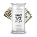 Congrats On New Boobs Money Funny Candles
