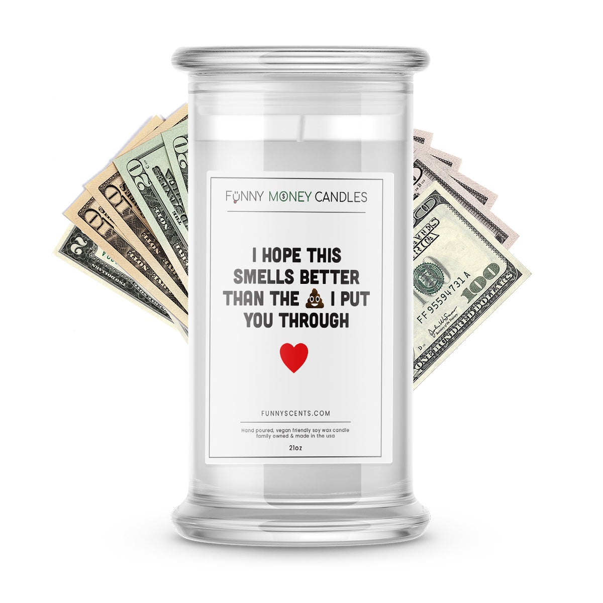I Hope this Smells Better Than The Shit I Put You Through Money Funny Candles