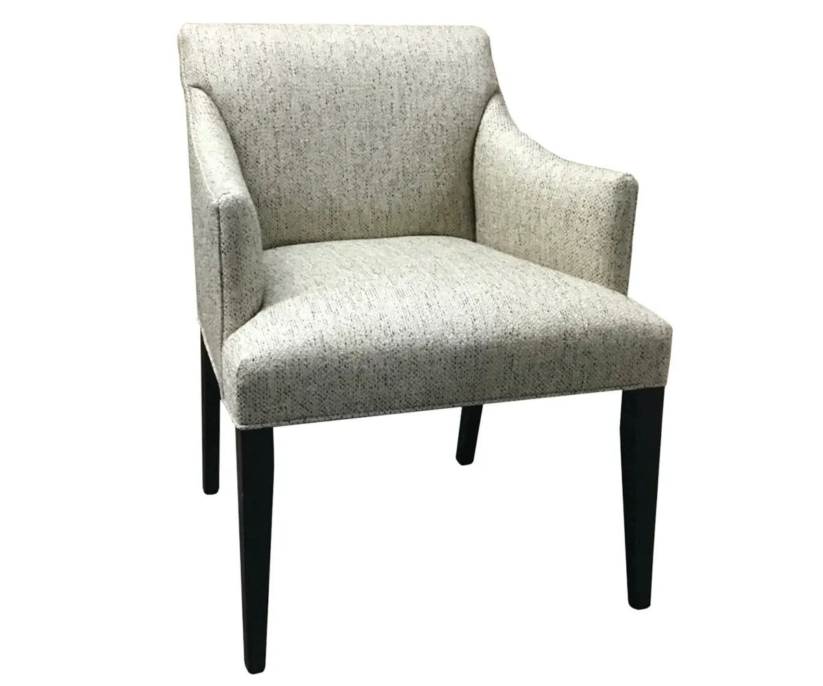 Amish Made Alcott Low Back Straight Top Upholstered Arm Chair