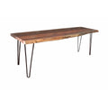 Amish Made Live Edge Bench with Hairpin Legs