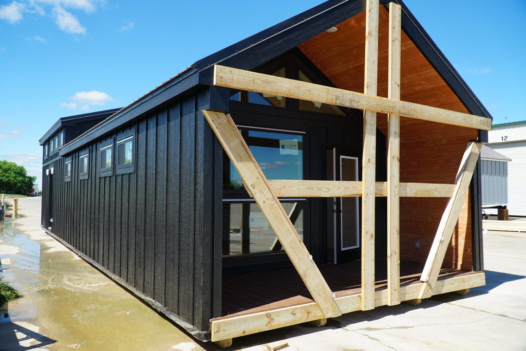 The Black Ninja Modern Amish Built Cabin