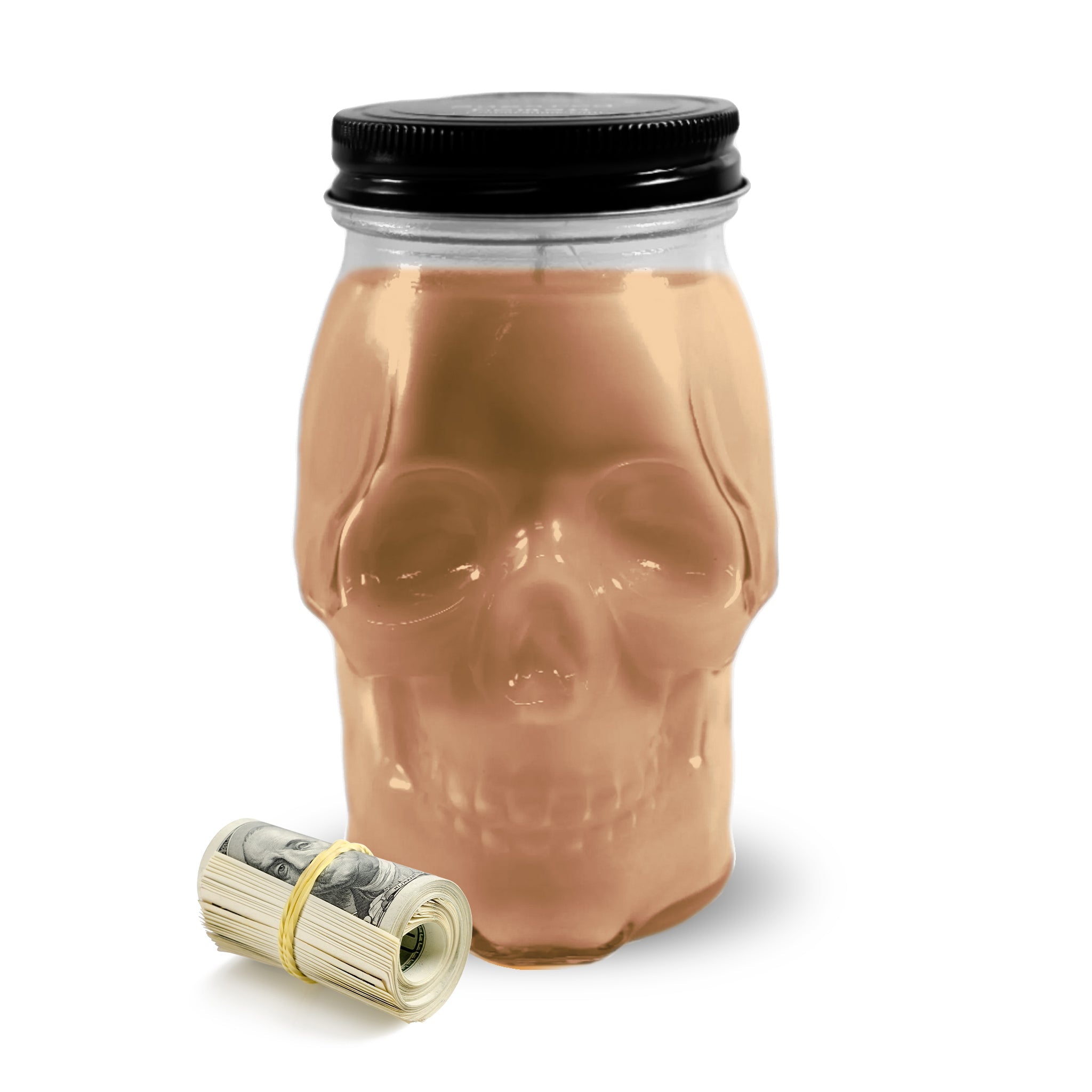 BOO! SKULL CASH CANDLE