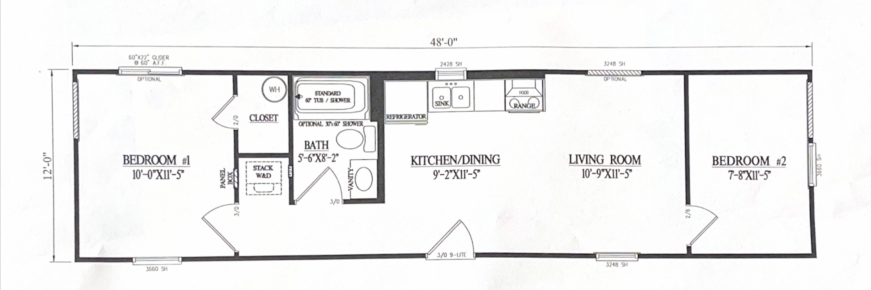 El Poco Loco (2 Bed 1 Bath) 12 by 48