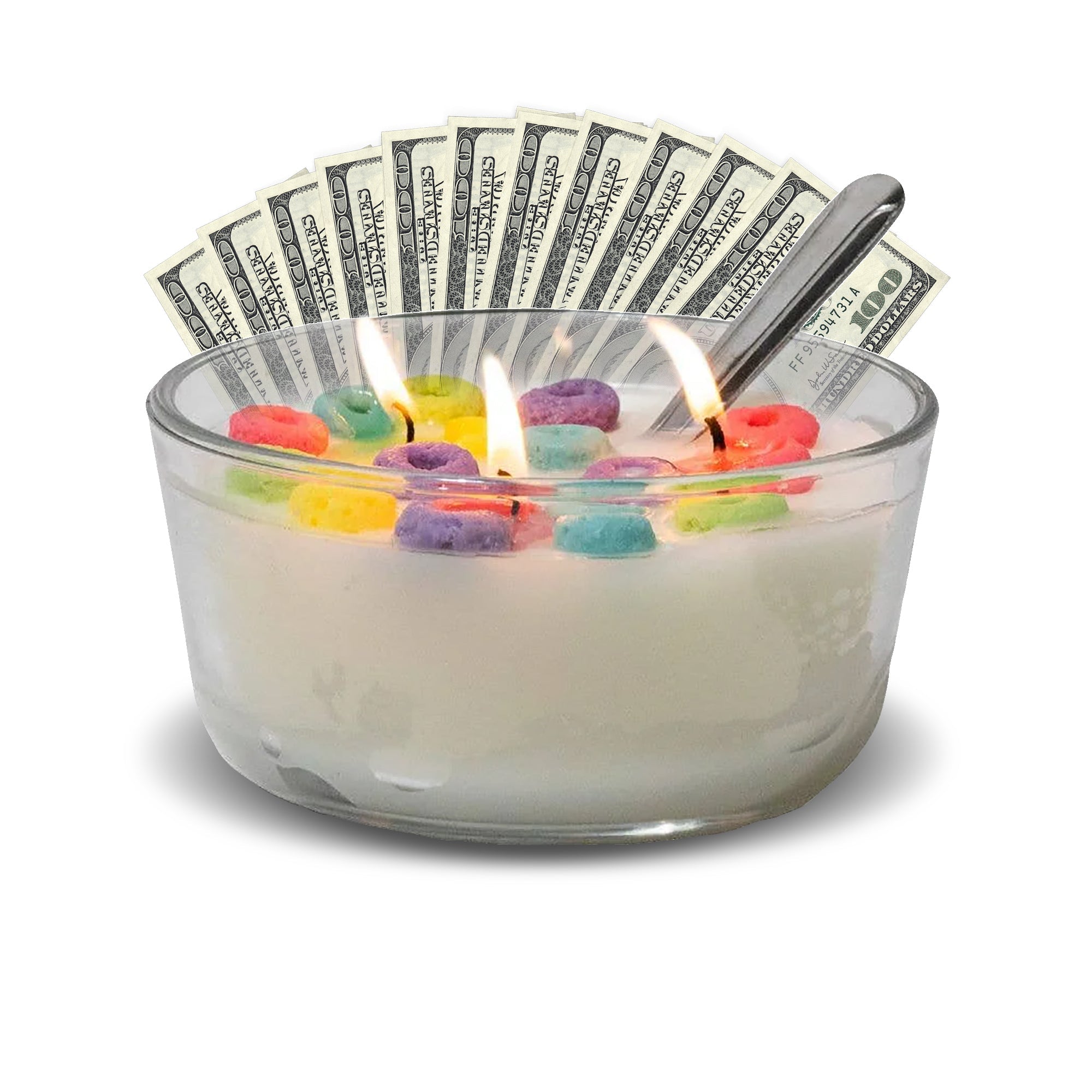 Cheerios Cereal Bowl Cash Luxury Candles