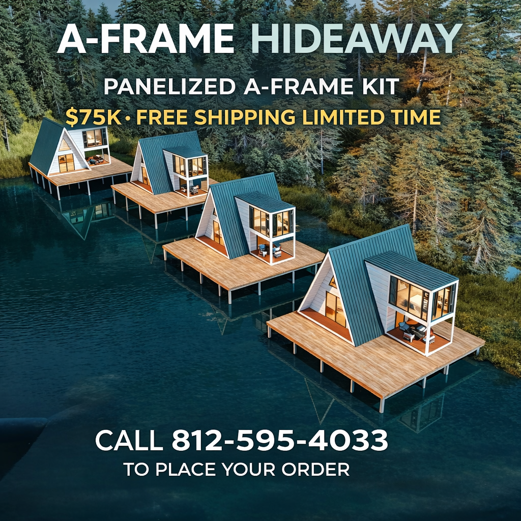 A-Frame Panelized Metal House Kit