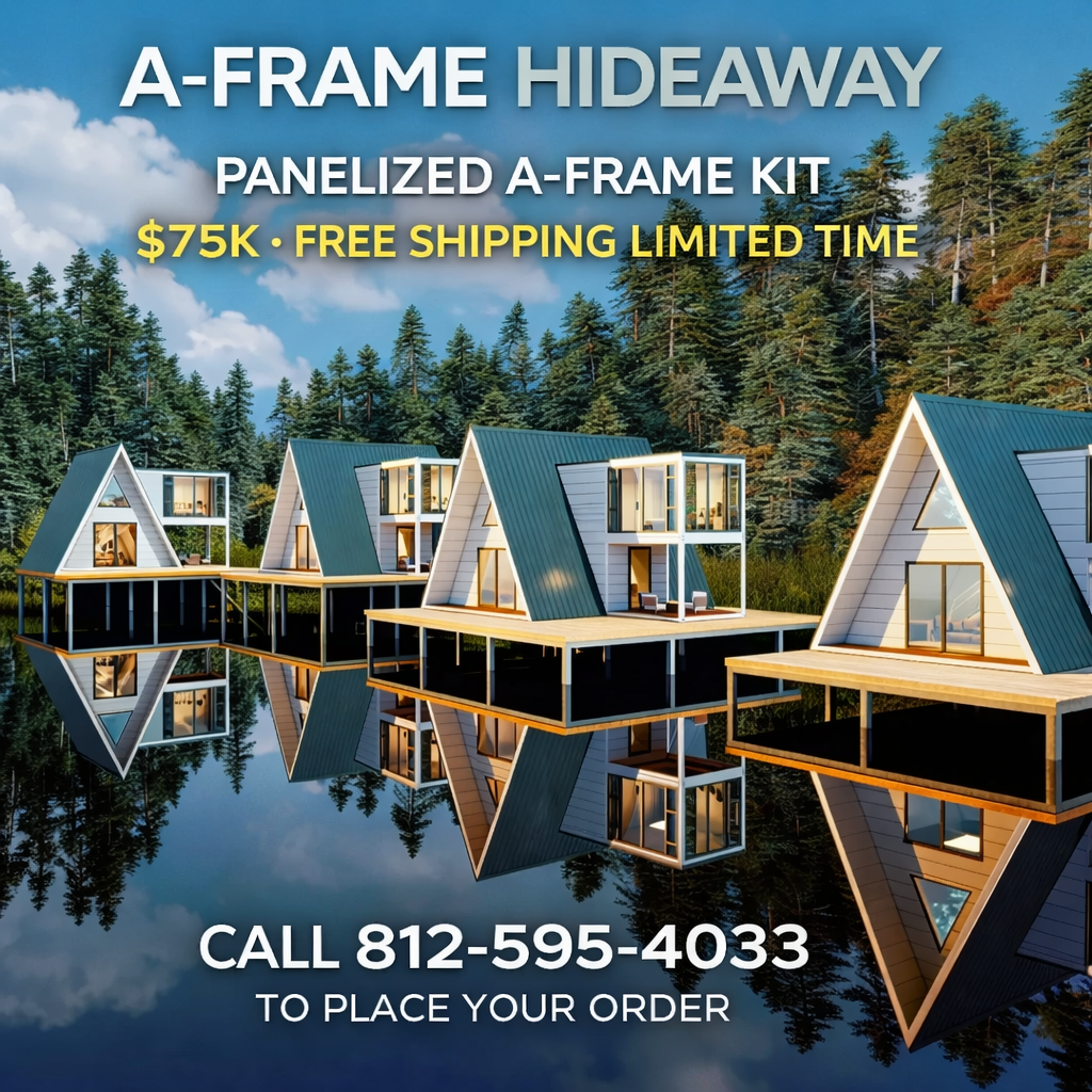 A-Frame Panelized Metal House Kit