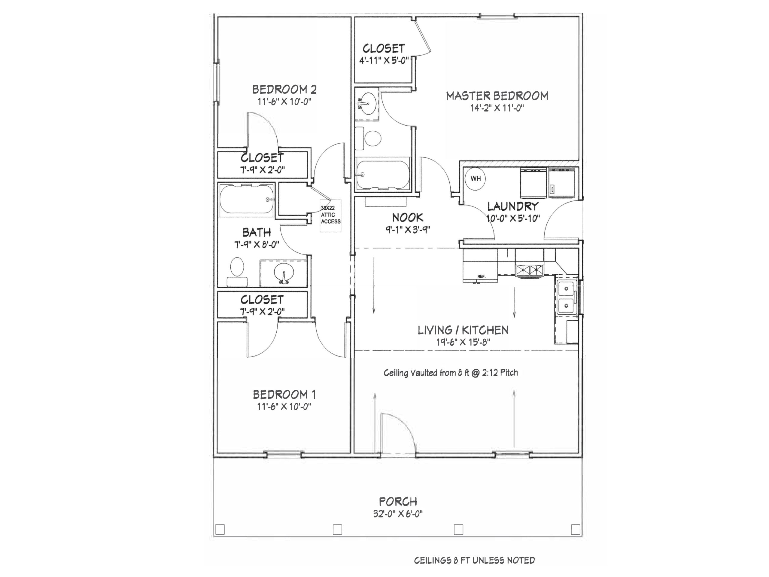 Blackwood Ridge Cottage Affordable House Kit (3 bed 2 bath)