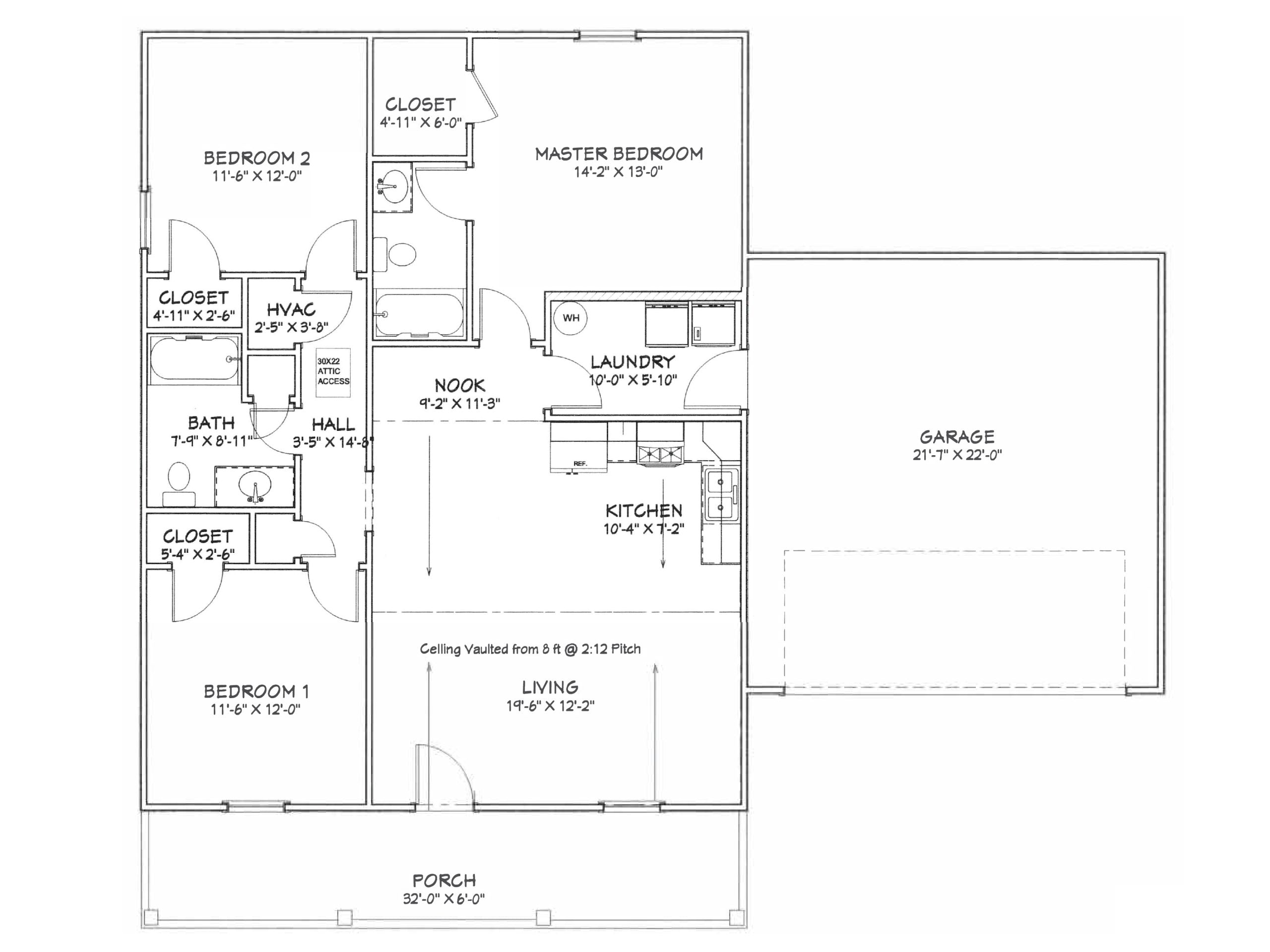 Yoder Ridge Affordable House Kit (3 bed 2 bath plus 2 Car Garage)