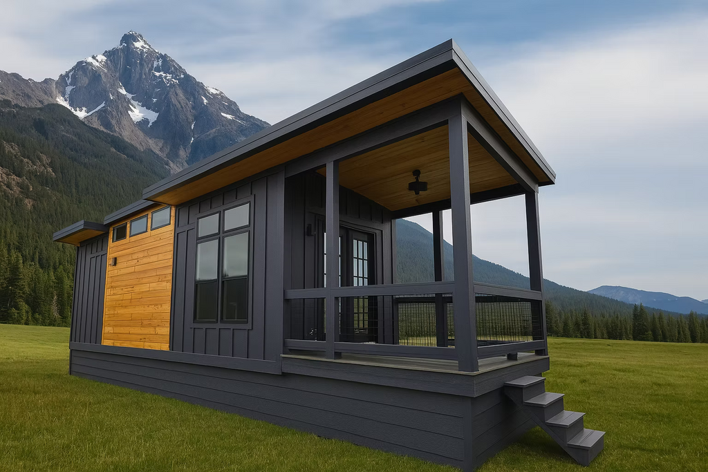 The Skyhaven – Modern Park Model RV with Loft And Monoslope Design