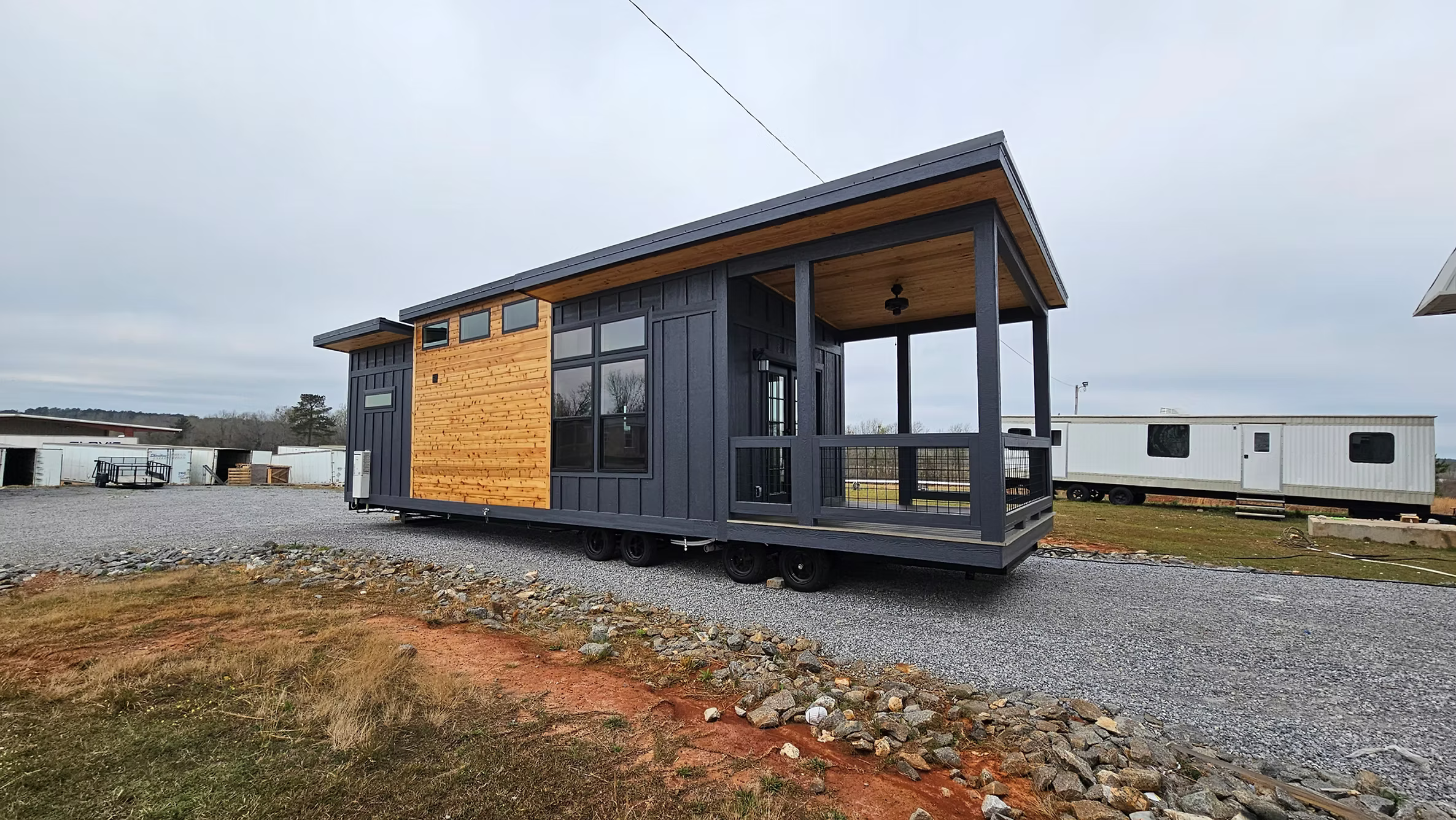 The Skyhaven – Modern Park Model RV with Loft And Monoslope Design