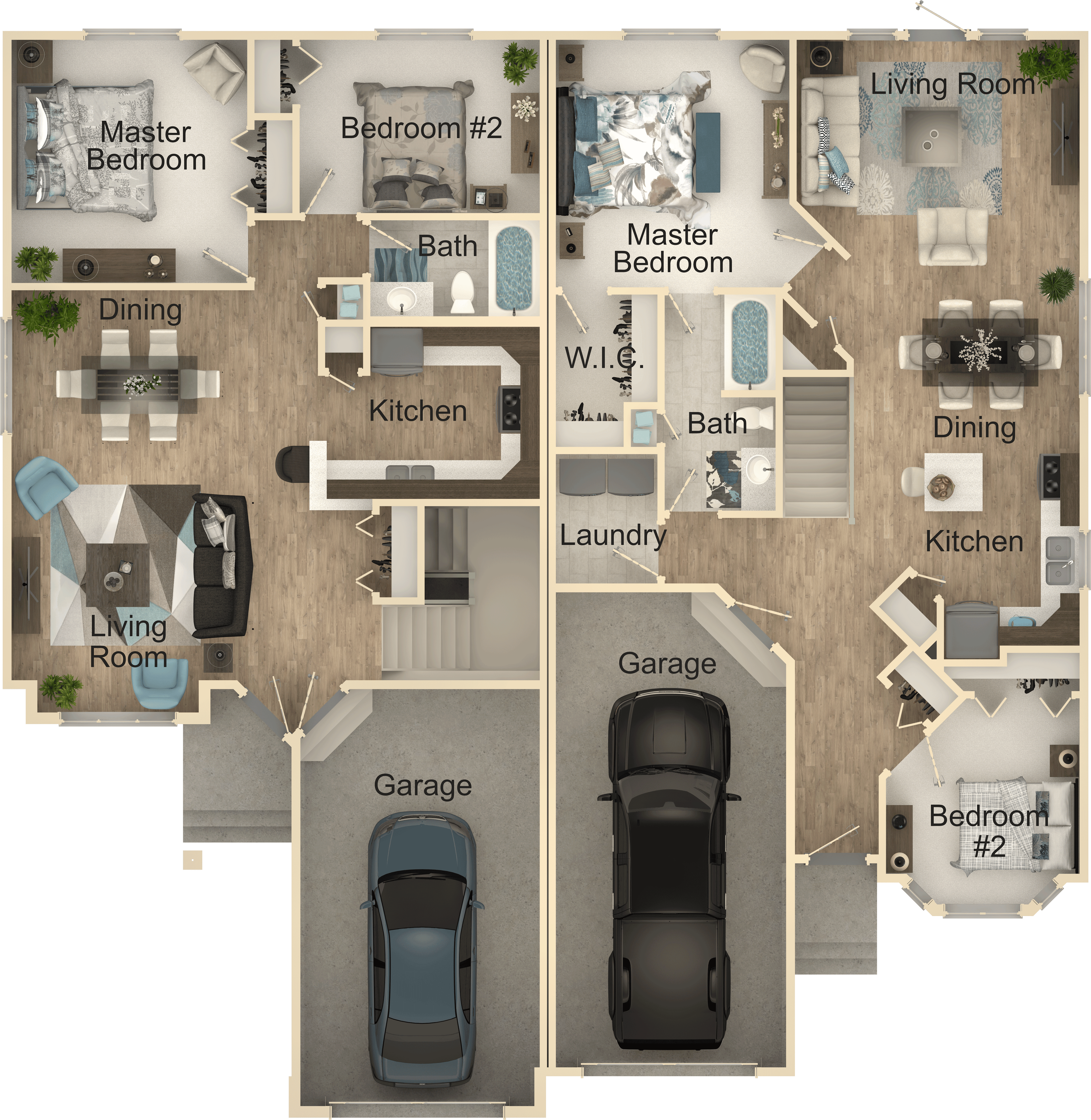 Twin Haven Duplex House Kit - Duplex Home Kit