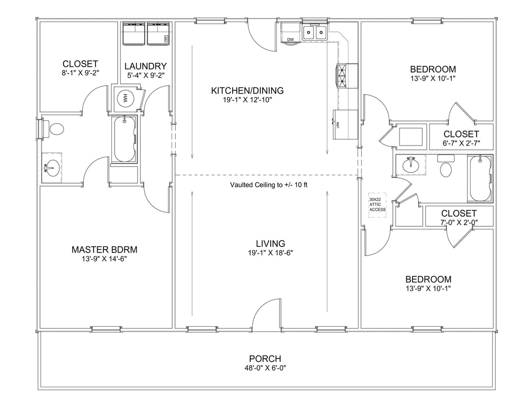 Silverfield Farmhouse Affordable House Kit (3 bed 2 bath)