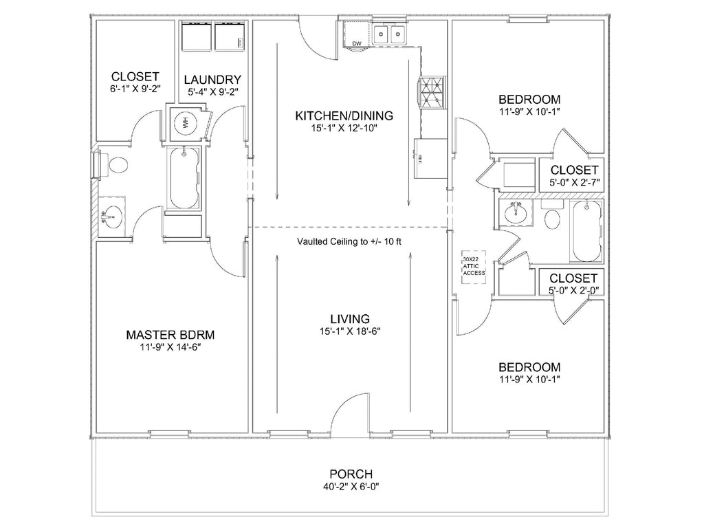 Wild Rose Haven Affordable House Kit (3 bed 2 bath)