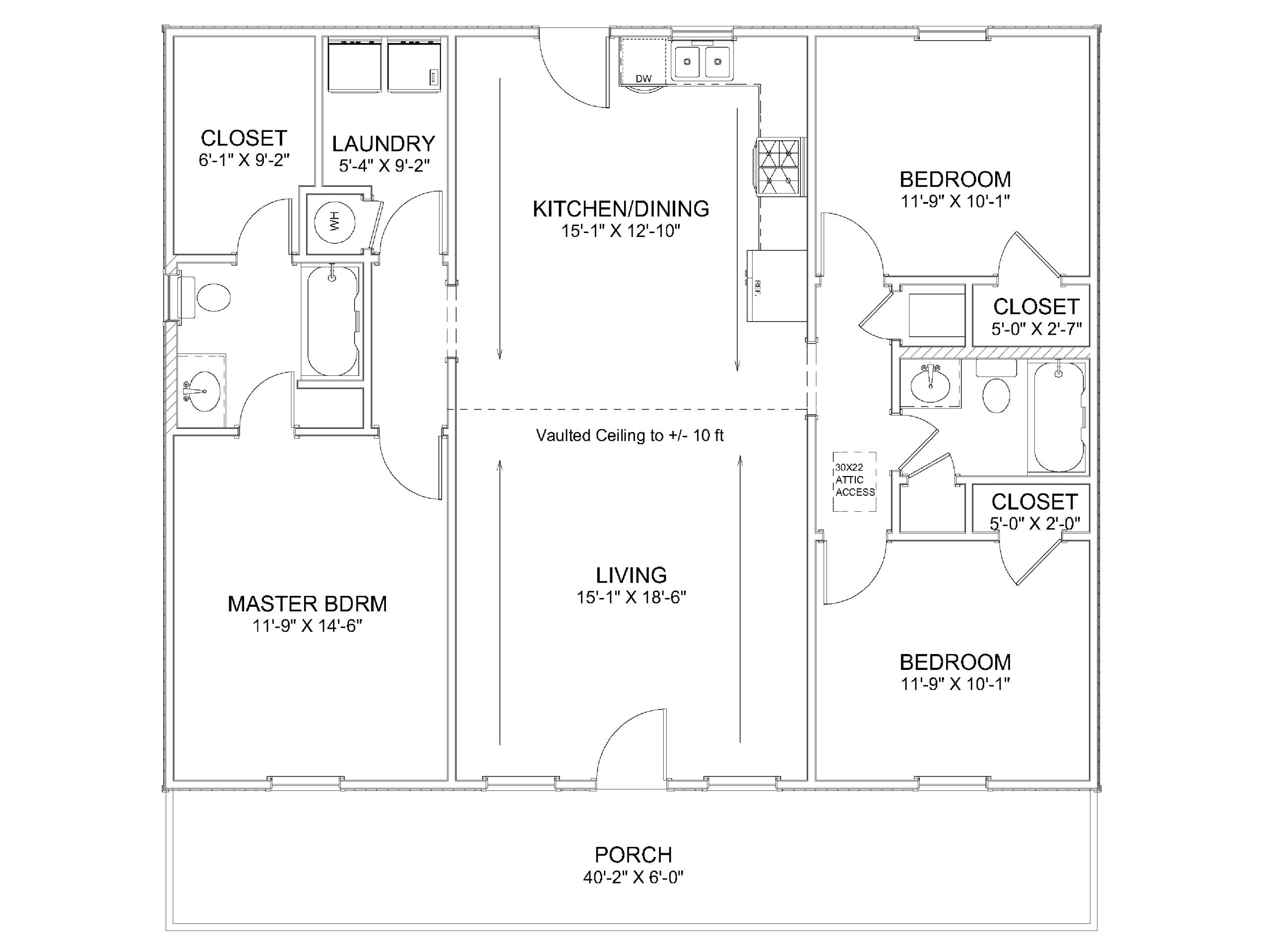 Wild Rose Haven Affordable House Kit (3 bed 2 bath)